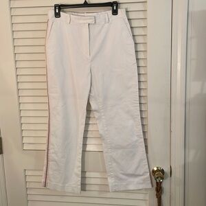 Lilly Pulitzer White Multicolored Side Striped Pants